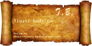 Tisztl Beáta névjegykártya